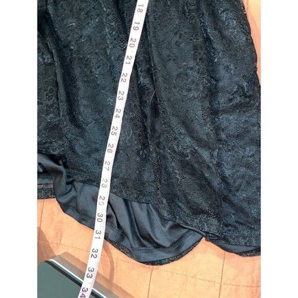 Torrid Black Sheer Lace Long Sleeve Scoop Neck Tunic Top Blouse Women's Size 1x - Picture 6 of 8